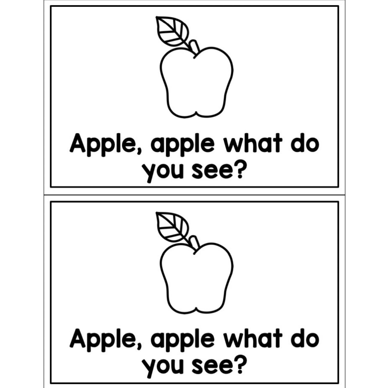 Apple, Apple What Do You See? | Emergent Reader | Apples