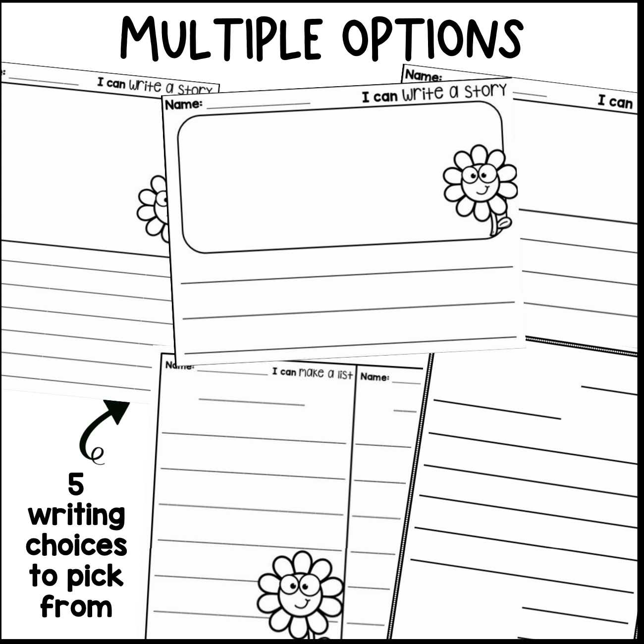 April Writing Center | Nonfiction Pictures | Primary | Editable