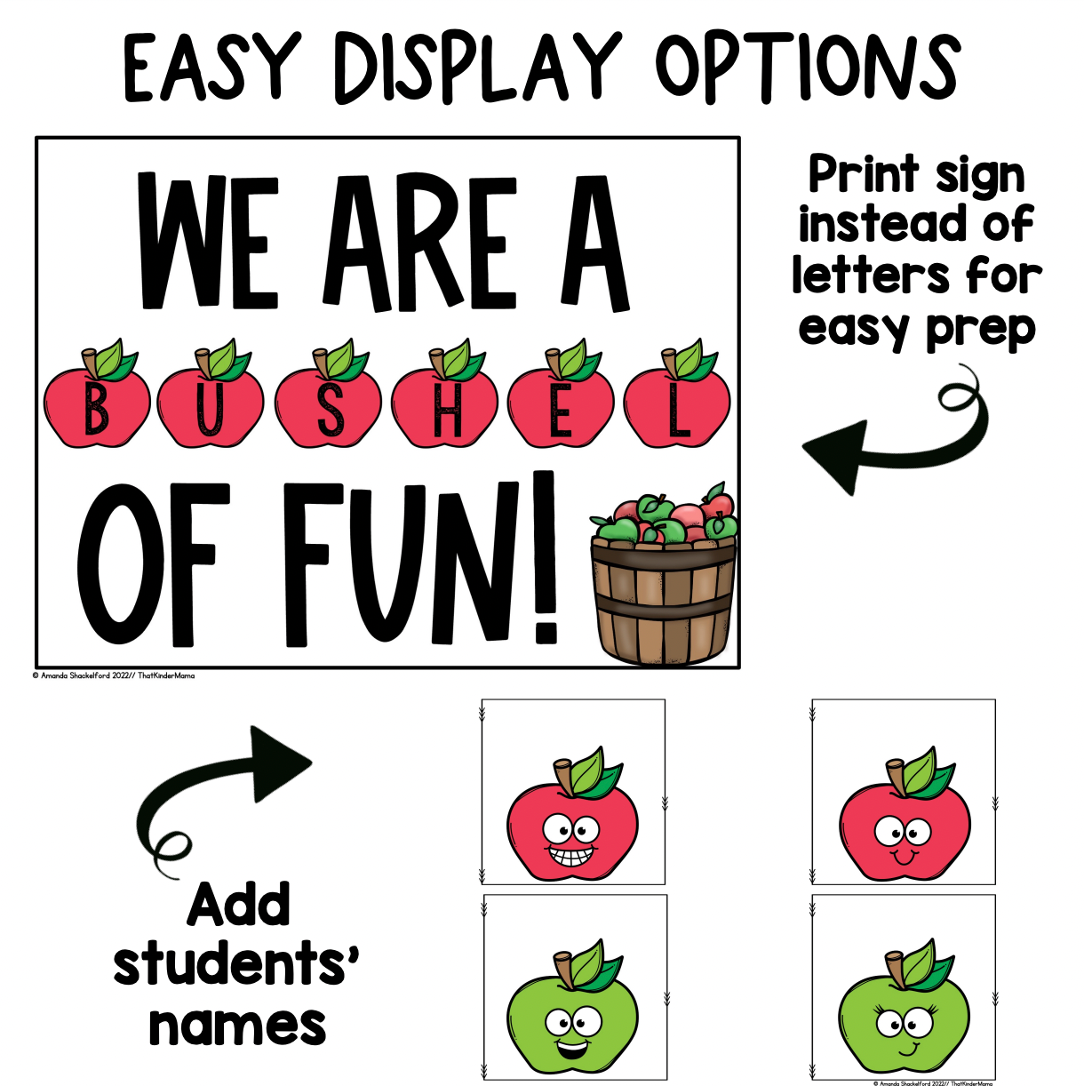 Back to School Bulletin Board and Craft | Apple