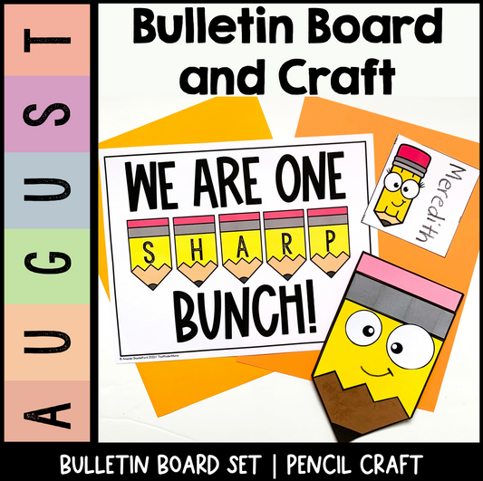 Back to School Bulletin Board and Craft | Pencil Craft
