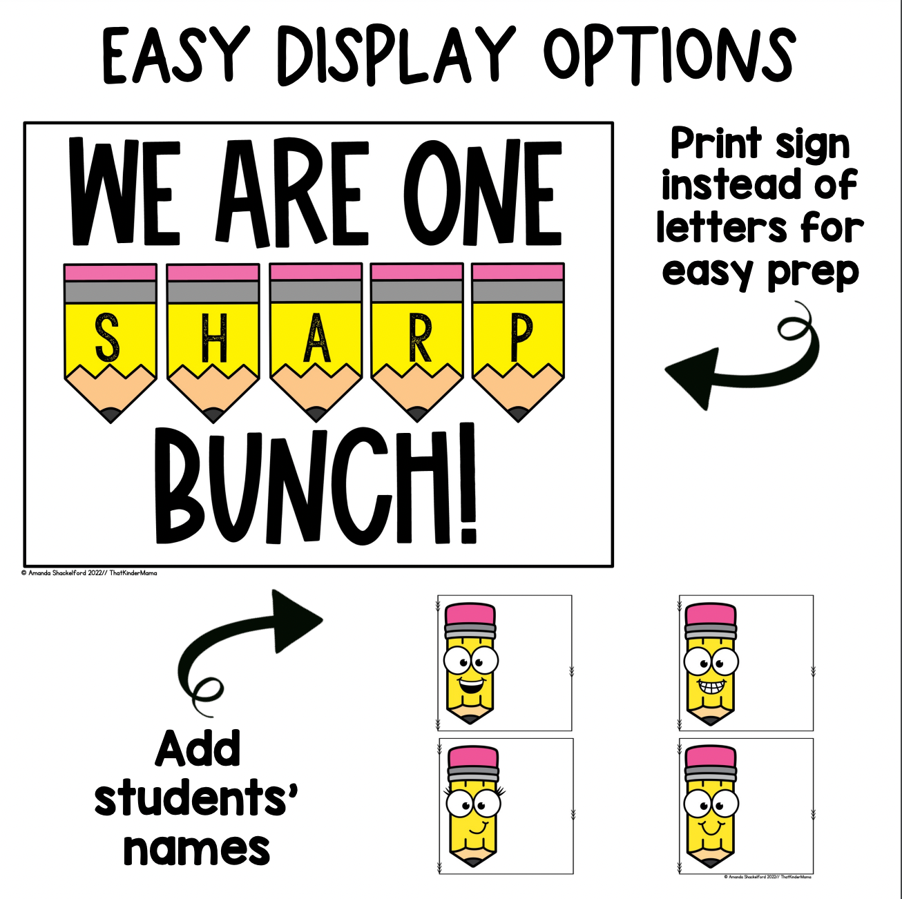 Back to School Bulletin Board and Craft | Pencil Craft