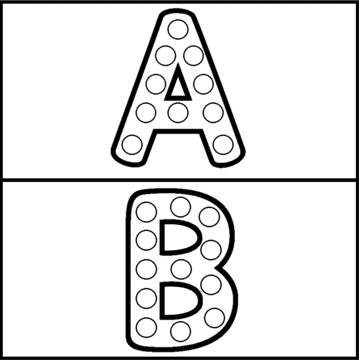 Bingo Dot Markers | Alphabet Upper and Lowercase