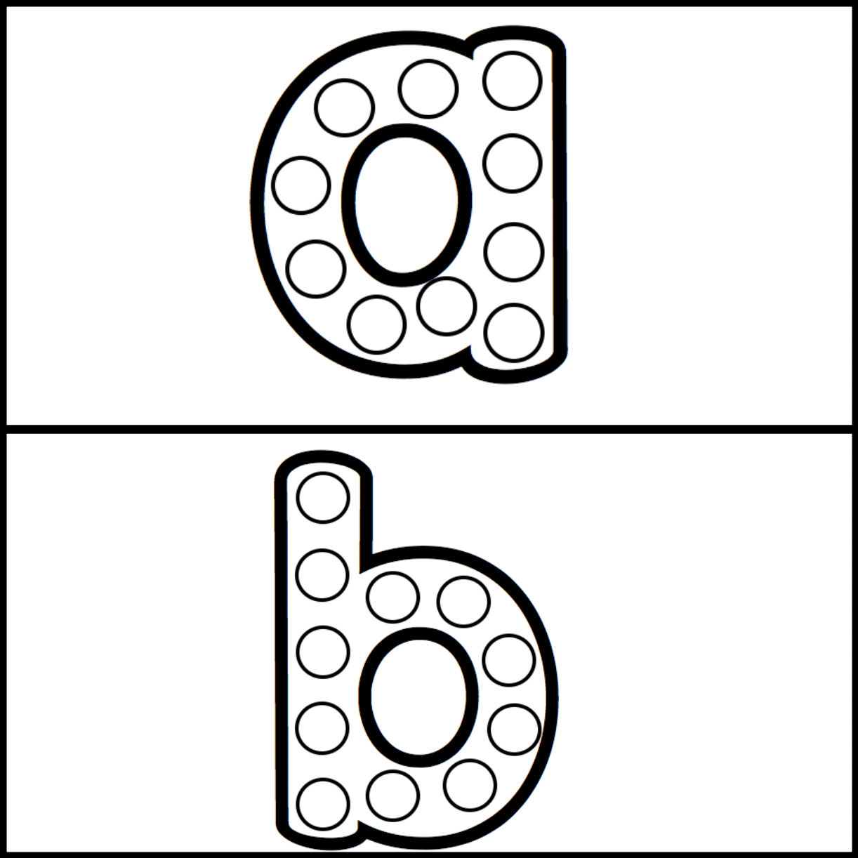 Bingo Dot Markers | Alphabet Upper and Lowercase