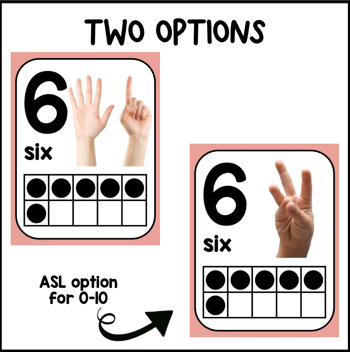 Boho Nonfiction Number Posters | Real Photographs | ASL