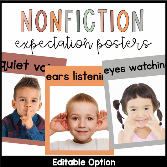 Boho Whole Body Listening Posters | Real Pictures | Classroom Rules