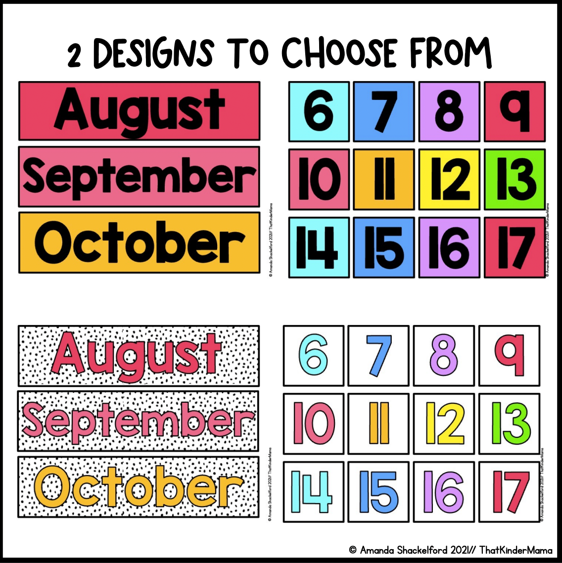 Bright Rainbow Calendar | Editable | Colorful Classroom Decor