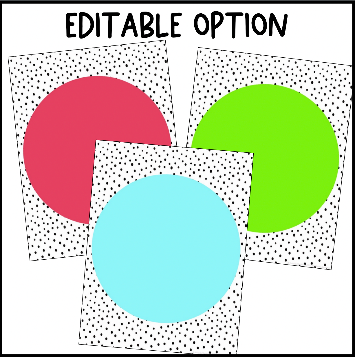 Bright Rainbow Affirmation Posters | Editable | Neutral Decor | Dalmatian Print