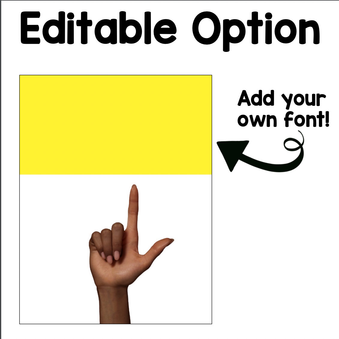 Bright Rainbow ASL Alphabet Poster | Real Pictures | Nonfiction | Editable