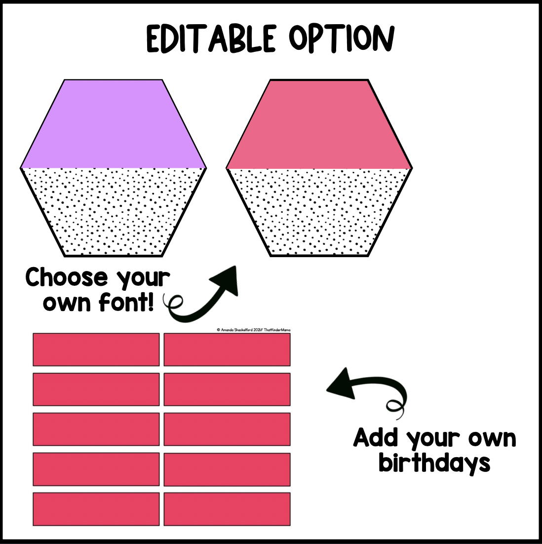 Bright Rainbow Birthday Chart | Editable | Dalmatian | Bulletin Board Display
