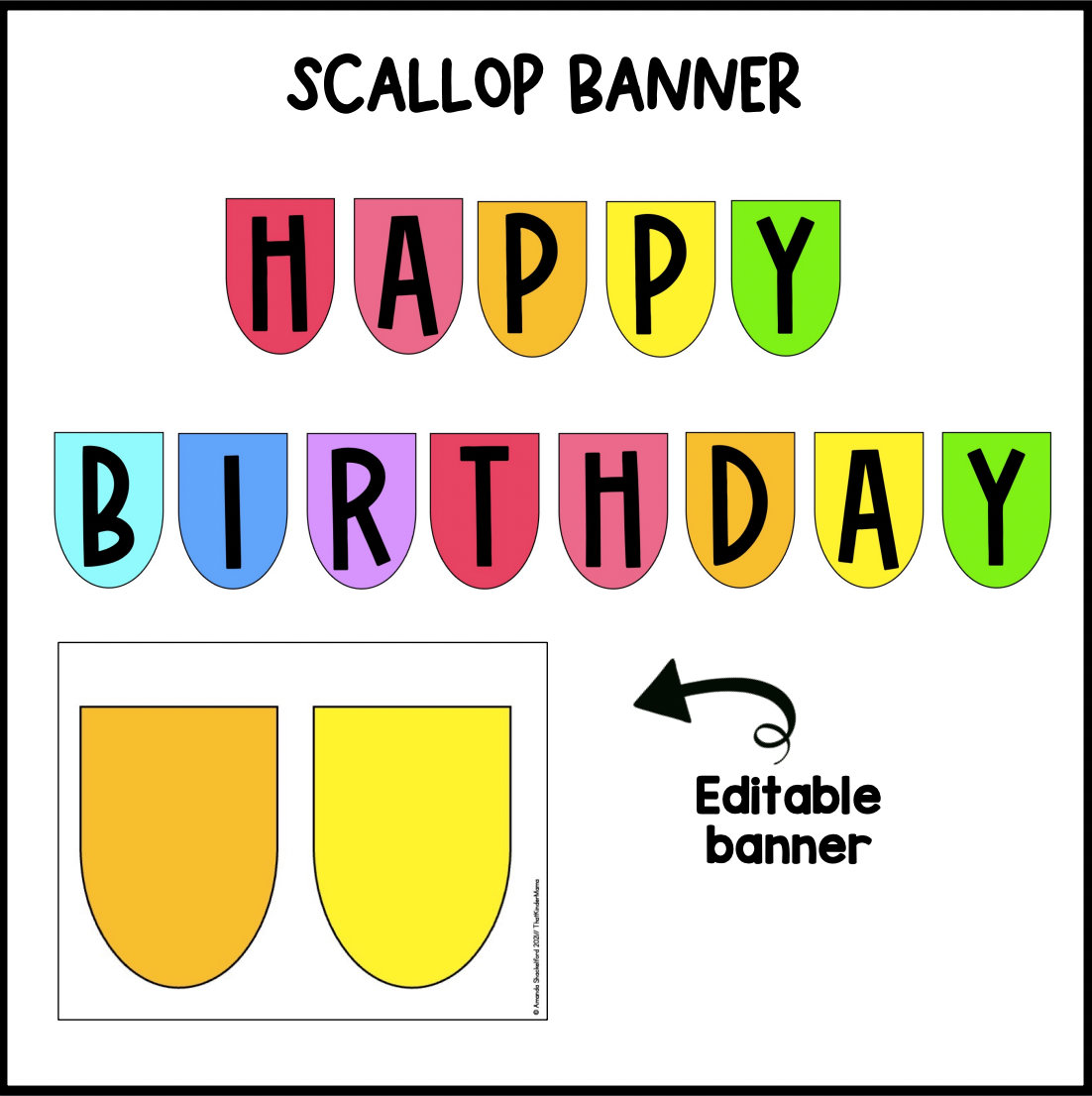 Bright Rainbow Birthday Chart | Editable | Dalmatian | Bulletin Board Display