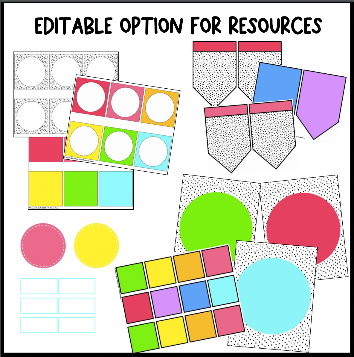 Bright Rainbow Classroom Decor Bundle