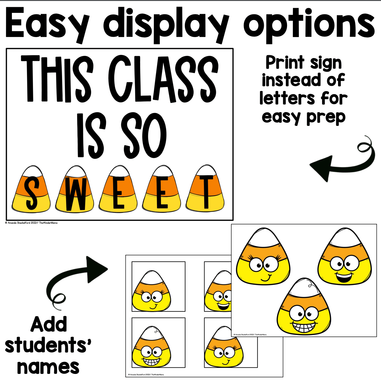 Candy Corn Craft | Halloween Bulletin Board