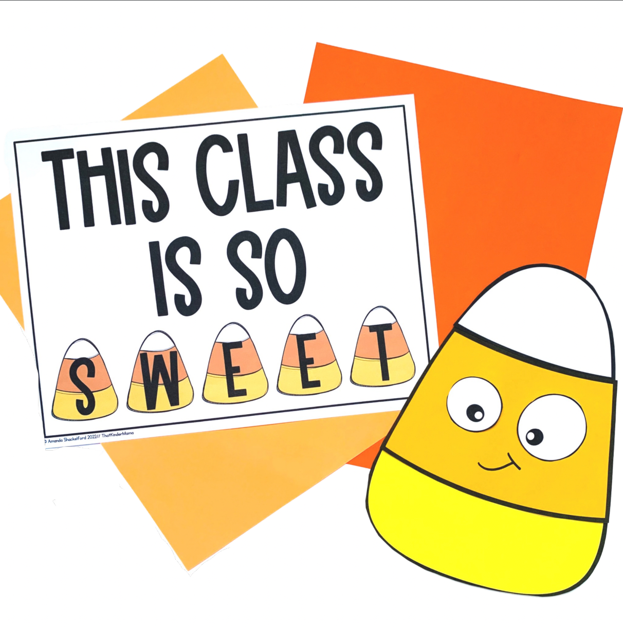 Candy Corn Craft | Halloween Bulletin Board