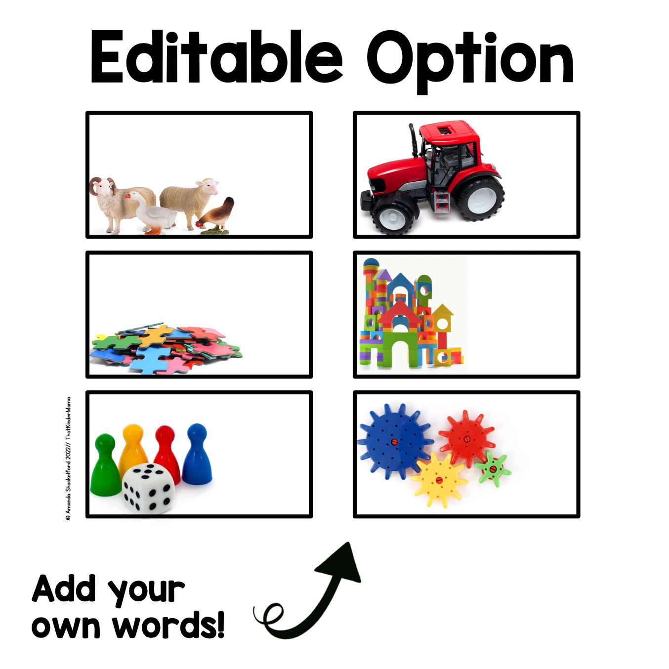 Classroom Toy Labels Real Pictures | Nonfiction | Editable
