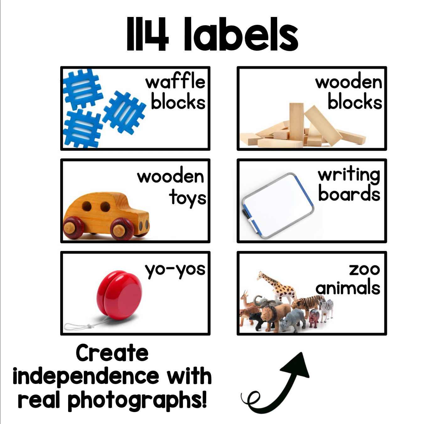 Classroom Toy Labels Real Pictures | Nonfiction | Editable