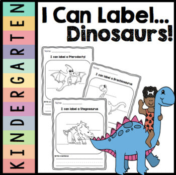 I Can Label a Picture | Dinosaurs