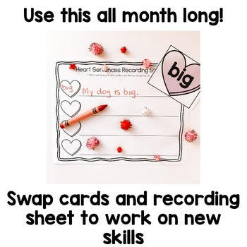 February Sensory Bin | Valentines Day | Alphabet Sight Word Center