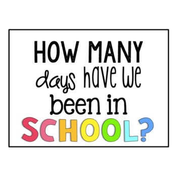 How Many Days Have We Been In School | Bright Rainbow Decor | Bulletin Board