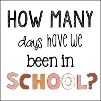 How Many Days Have We Been In School | Modern BOHO Decor | Bulletin Board