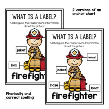 I Can Label Community Helpers | Kindergarten | Write and Label