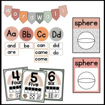 Modern BOHO Decor Classroom Decor | Dalmatian | Neutral  Decor | Editable