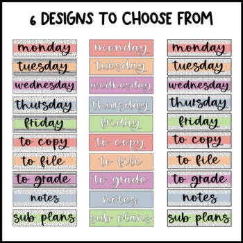 Pastel Rainbow Rolling Cart Labels | Editable | Dalmatian