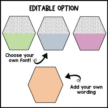 Pastel Rainbow Table Group Signs | Editable | Dalmatian | Bulletin Board Display