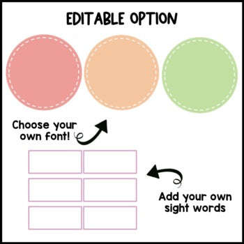 Pastel Rainbow Word Wall | ASL | Editable