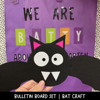 Halloween Bulletin Board | We Are Batty | Bat Craft | Kindergarten