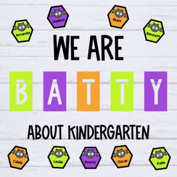 Halloween Bulletin Board | We Are Batty | Bat Craft | Kindergarten