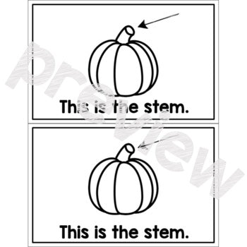 Parts of a Pumpkin | Emergent Reader | Pumpkins