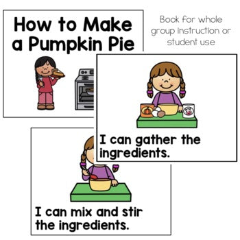 How to Make a Pumpkin Pie | Pumpkin Sequencing | Thanksgiving