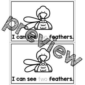 Turkey Counting Book | Emergent Reader | Turkeys