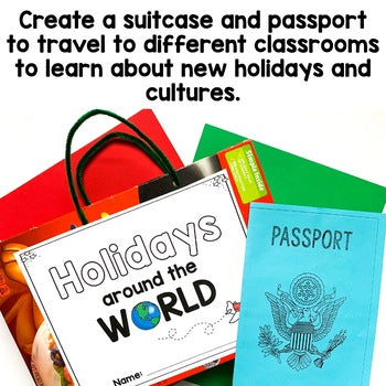 Holidays Around the World Bundle | Crafts | Passport | Suitcase