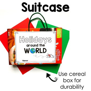 Holidays Around the World Suitcase Passport and Journal