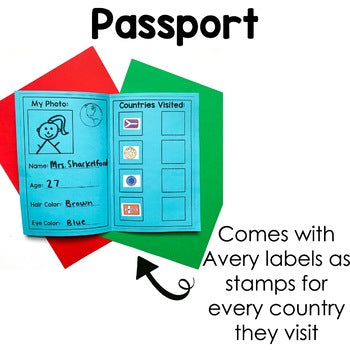 Holidays Around the World Suitcase Passport and Journal