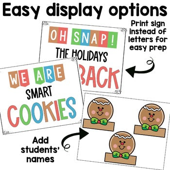 Gingerbread Craft with Bulletin Board