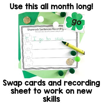 March Sensory Bin | Alphabet and Sight Words Center | Editable