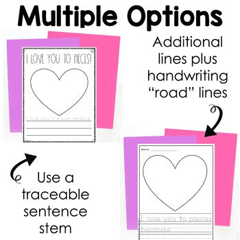 I Love You to Pieces Craft | Tear Art | Fine Motor | Valentines Day