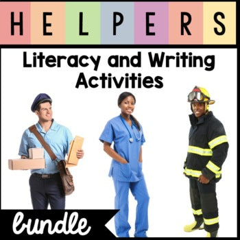 GROWING All About Community Helpers  Bundle | Kindergarten Writing