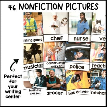 GROWING All About Community Helpers  Bundle | Kindergarten Writing