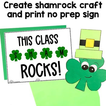 Shamrock Bulletin Board Craft | St Patricks Day | March