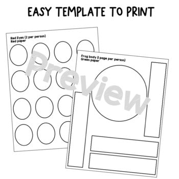 Red Eye Tree Frog Craft | Rainforest | Zoo Animals