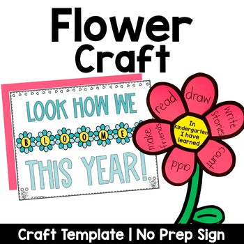 Spring Flower Bulletin Board Craft | Look How We Have Bloomed