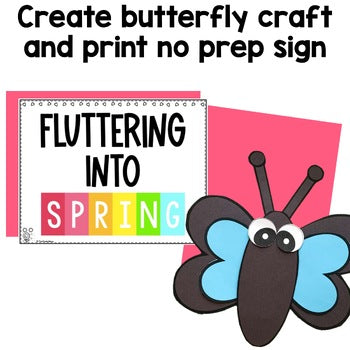 Spring Butterfly Bulletin Board Craft | Fluttering into Spring