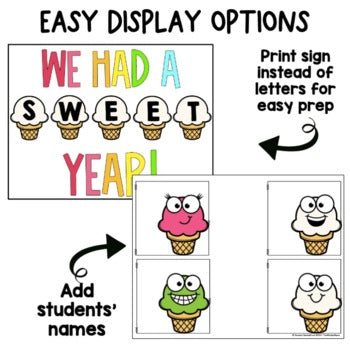 Ice Cream  Bulletin Board Craft | End of the Year