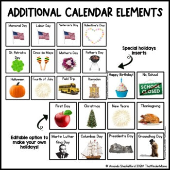 Real Photos Calendar | Kindergarten | Bright Rainbow