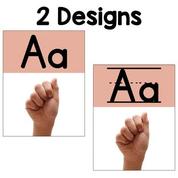 Modern Boho ASL Alphabet Poster | Real Pictures | Nonfiction | Editable