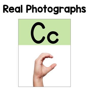 Pastel Rainbow ASL Alphabet Poster | Real Pictures | Nonfiction | Editable