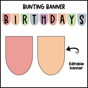 Pastel Rainbow Birthday Chart | Editable | Dalmatian | Bulletin Board Display